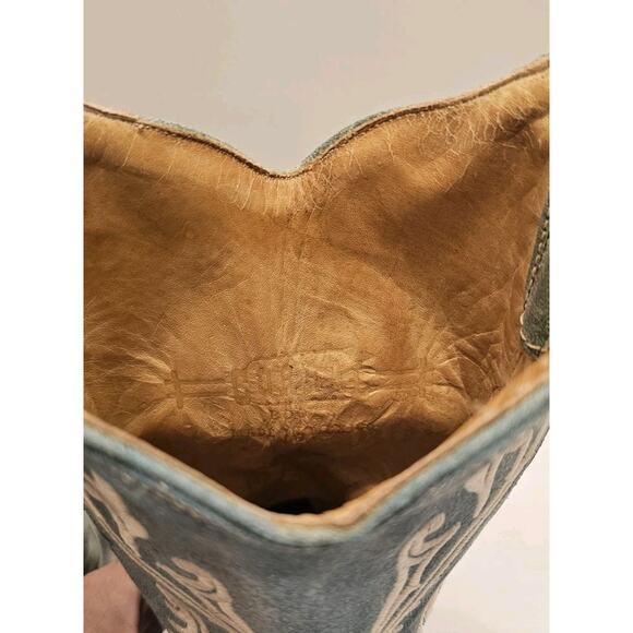 Corral Women's Turquoise Blue Cortez Cowboy Snip Toe Boots Style R1973 Sz‎ 7.5 M - Picture 10 of 16